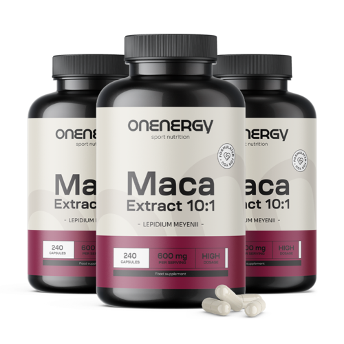 3x Maca – extract 10:1, totaal 720 capsules