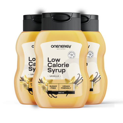 3x Caloriearme siroop met zoetstoffen – vanille, totaal 1050 ml