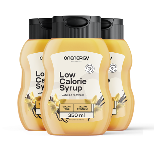 3x Caloriearme siroop met zoetstoffen – vanille, totaal 1050 ml