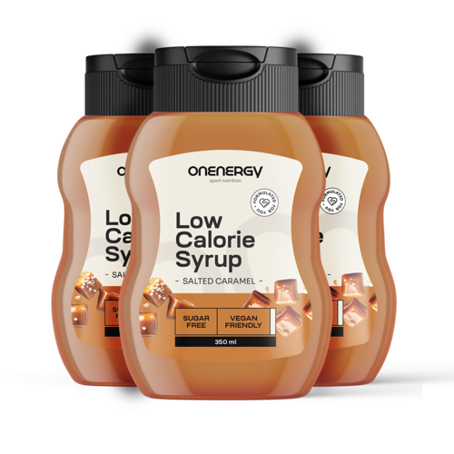 3x Caloriearme siroop met zoetstof – gezouten karamel, totaal 1050 ml