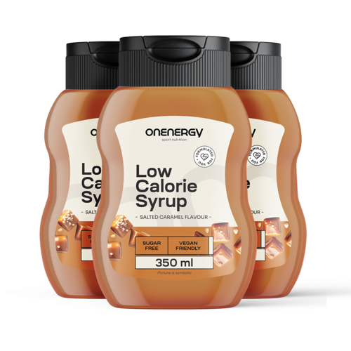 3x Caloriearme siroop met zoetstof – gezouten karamel, totaal 1050 ml