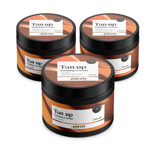 3x Tan Up bruiningscrème – chocolate, totaal 600 ml