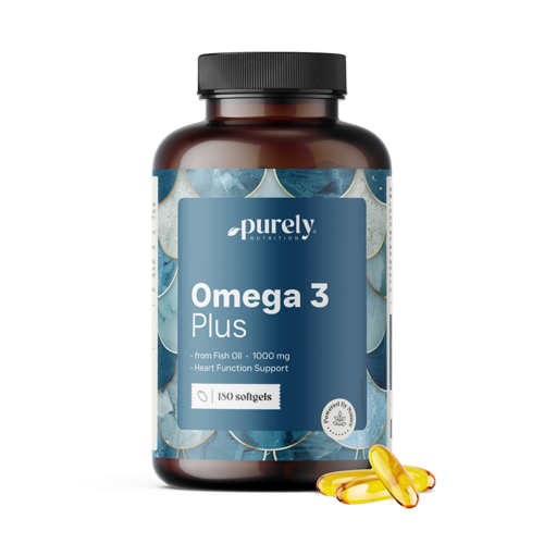 Omega-3 Plus 1000 mg, 180 zachte caspules