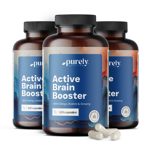 3x Active Brain Booster – ondersteuning voor cognitieve functies, totaal 360 capsules