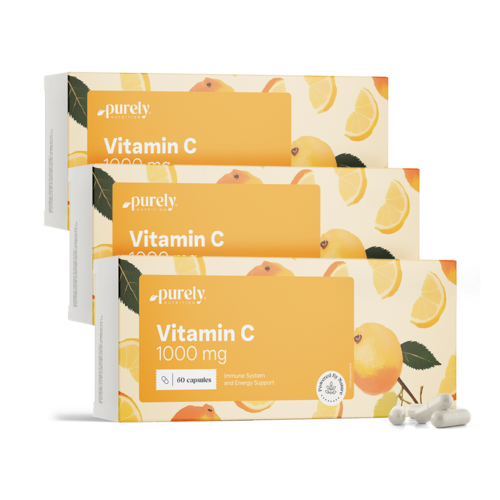 3x Vitamine C 1000 mg, totaal 180 capsules