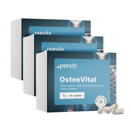 3x OsteoVital – complex van osseïne, calcium en fosfor, totaal 120 capsules
