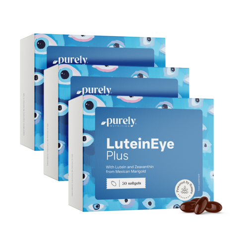 3x LuteinEye Plus – complex met luteïne en zeaxanthine, totaal 90 zachte capsules