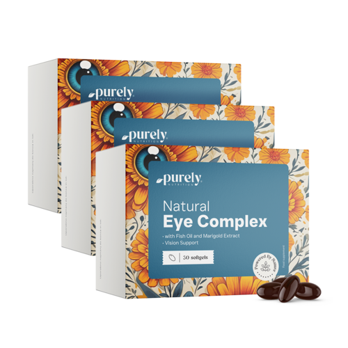 3x Natuurlijk complex voor ogen, totaal 90 zachte capsules