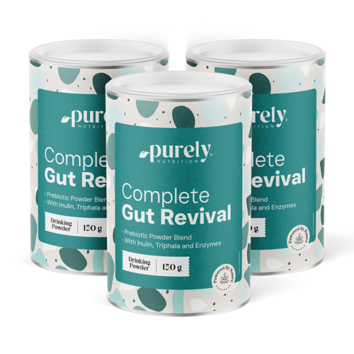 3x Complete Gut Revival – prebiotische poedermix, totaal 450 g