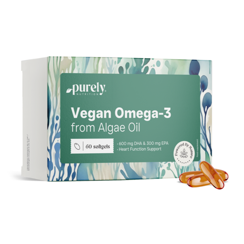 Vegan omega-3 1100 mg – uit algen, 60 zachte capsules