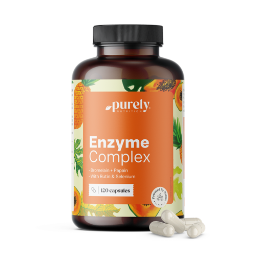 Enzymcomplex – mix van bromelaïne en papaïne, 120 capsules