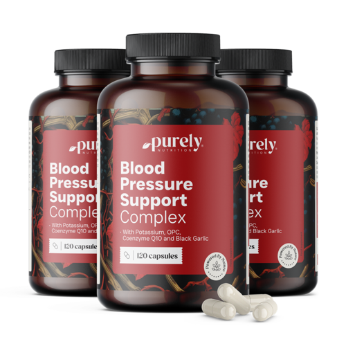3x Blood Pressure Support Complex – complex voor regulering van de bloeddruk, totaal 360 capsules