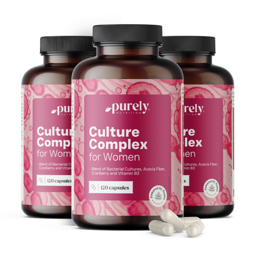 3x Complex voor vrouwen met microbiële culturen, totaal 360 capsules