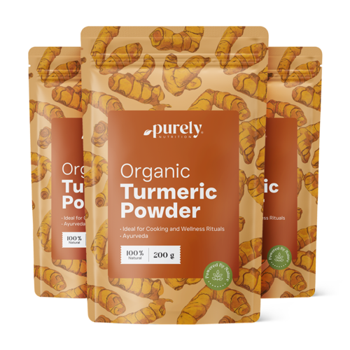 3x BIO Kurkumapoeder, totaal 600 g