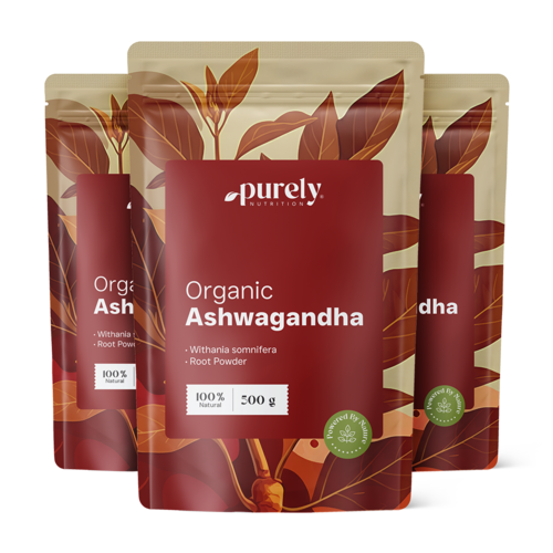 3x BIO Ashwagandhapoeder, totaal 1500 g