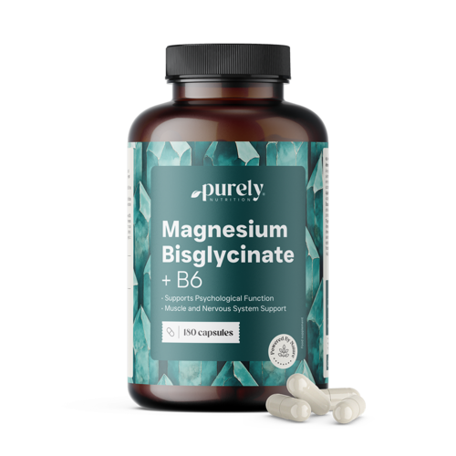 Magnesiumbisglycinaat met vitamine B6, 180 capsules