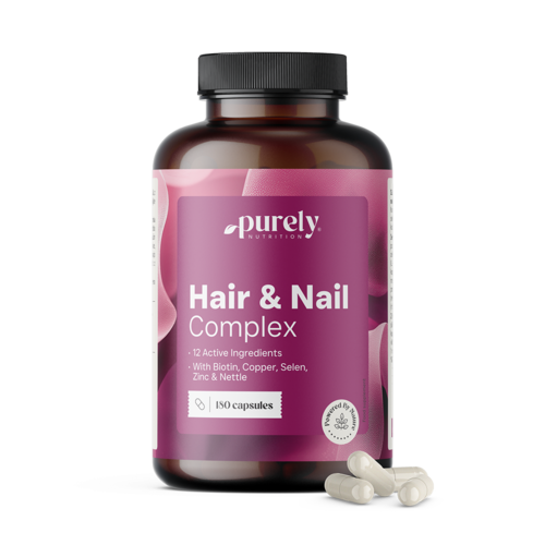 Hair & Nail Complex – vitamines en mineralen voor haar en nagels, 180 capsules