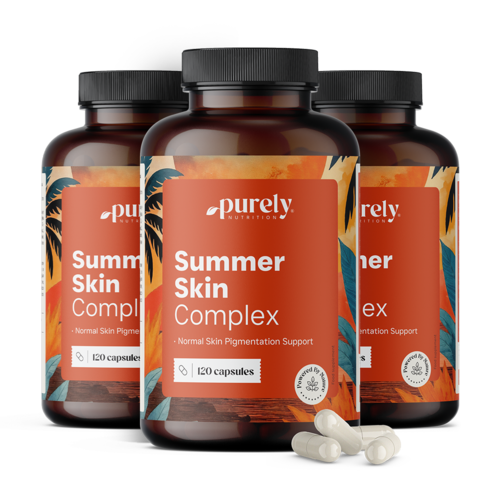 3x Summer Skin Complex – formule met 10 actieve ingrediënten, totaal 360 capsules