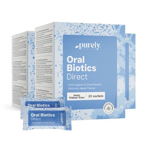 3x Oral Biotics DIRECT, totaal 60 zakjes
