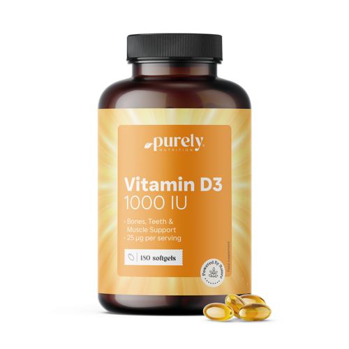Vitamine D3 1000 IE, 180 softgels