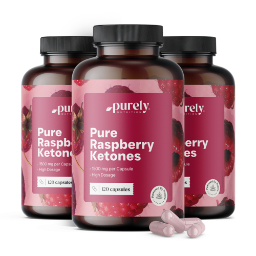 3x Frambozenketonen 1500 mg, totaal 360 capsules