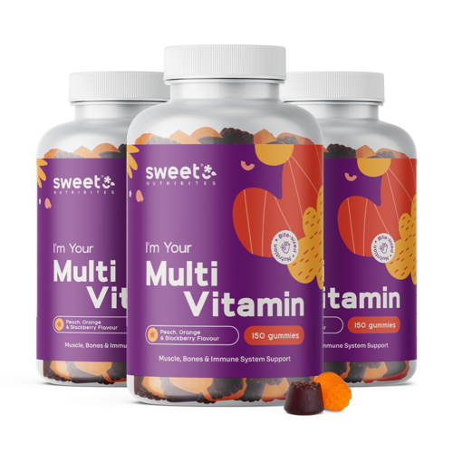 3x Multivitaminen, totaal 450 gummies