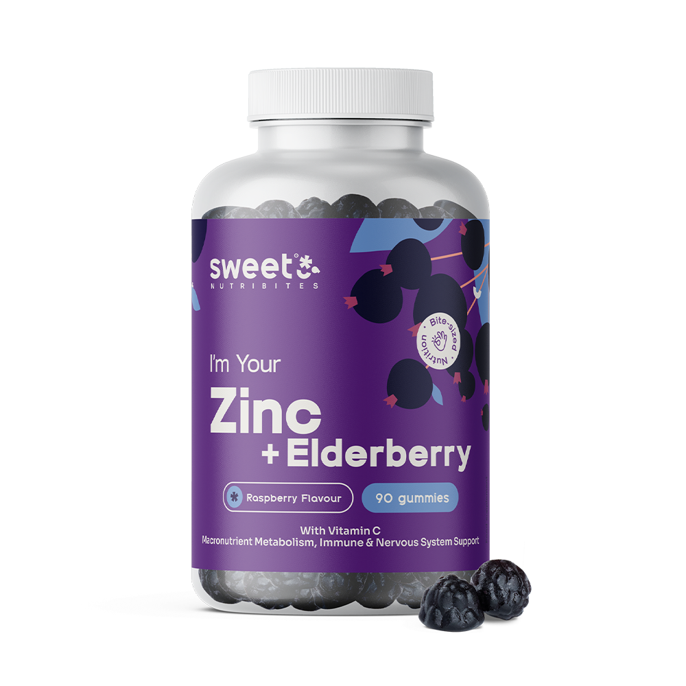 Zink met vlierbessen gummies