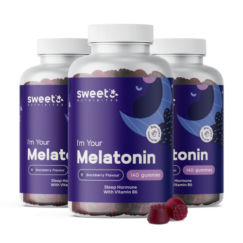 3x Melatonine 1 mg – gummies met een natuurlijk hormoon, totaal 420 gummies