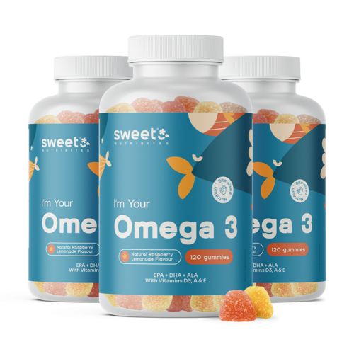 3x Omega-3, totaal 360 gummies