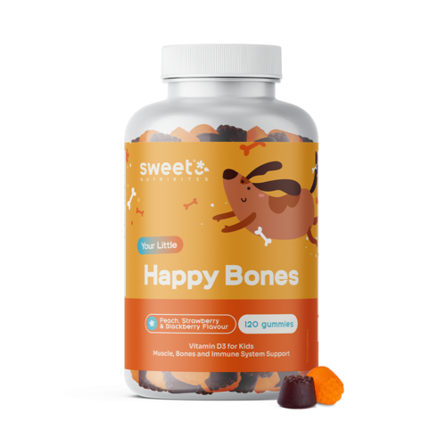 Happy Bones – gummies voor kinderen met vitamine D3, 120 gummies